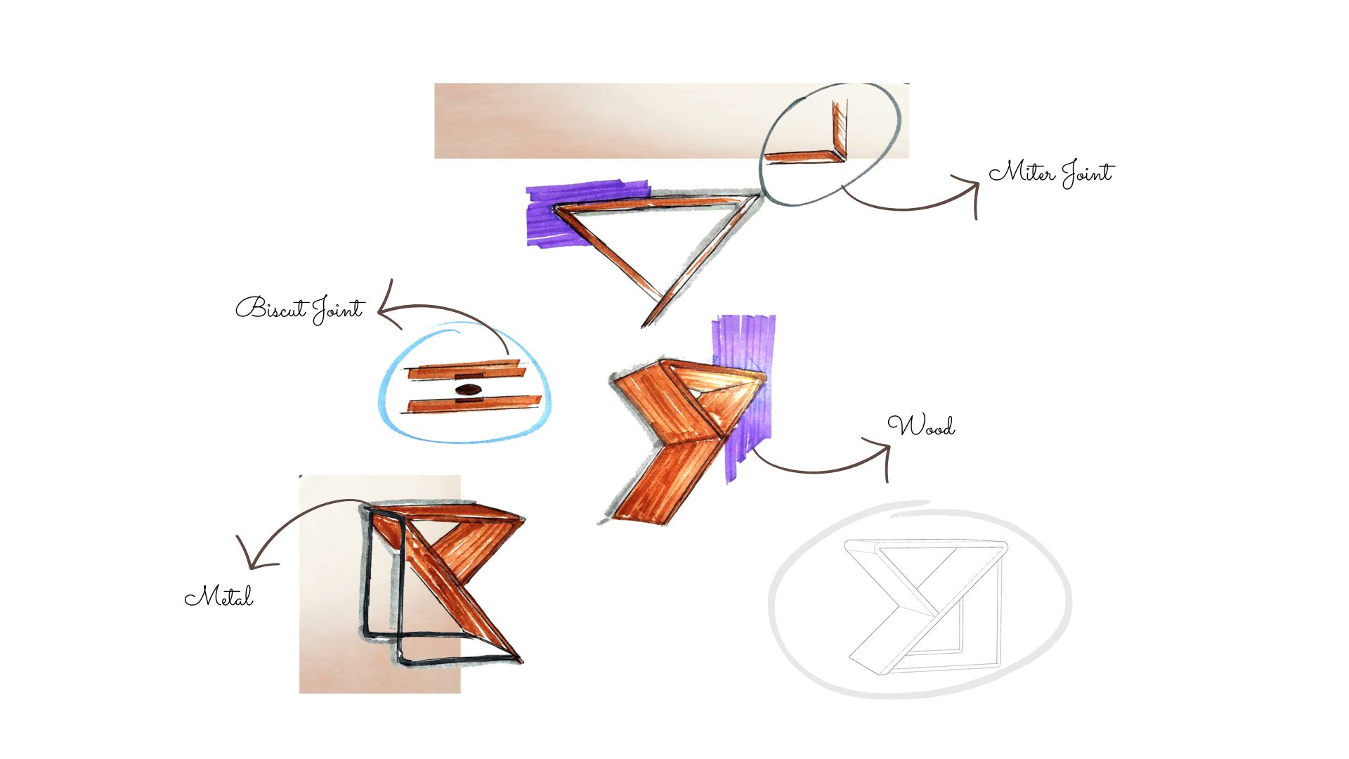 Sketch for Vitra Side Table